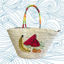 Carica l'immagine nel visualizzatore di Gallery, Borsa in Paglia con disegni